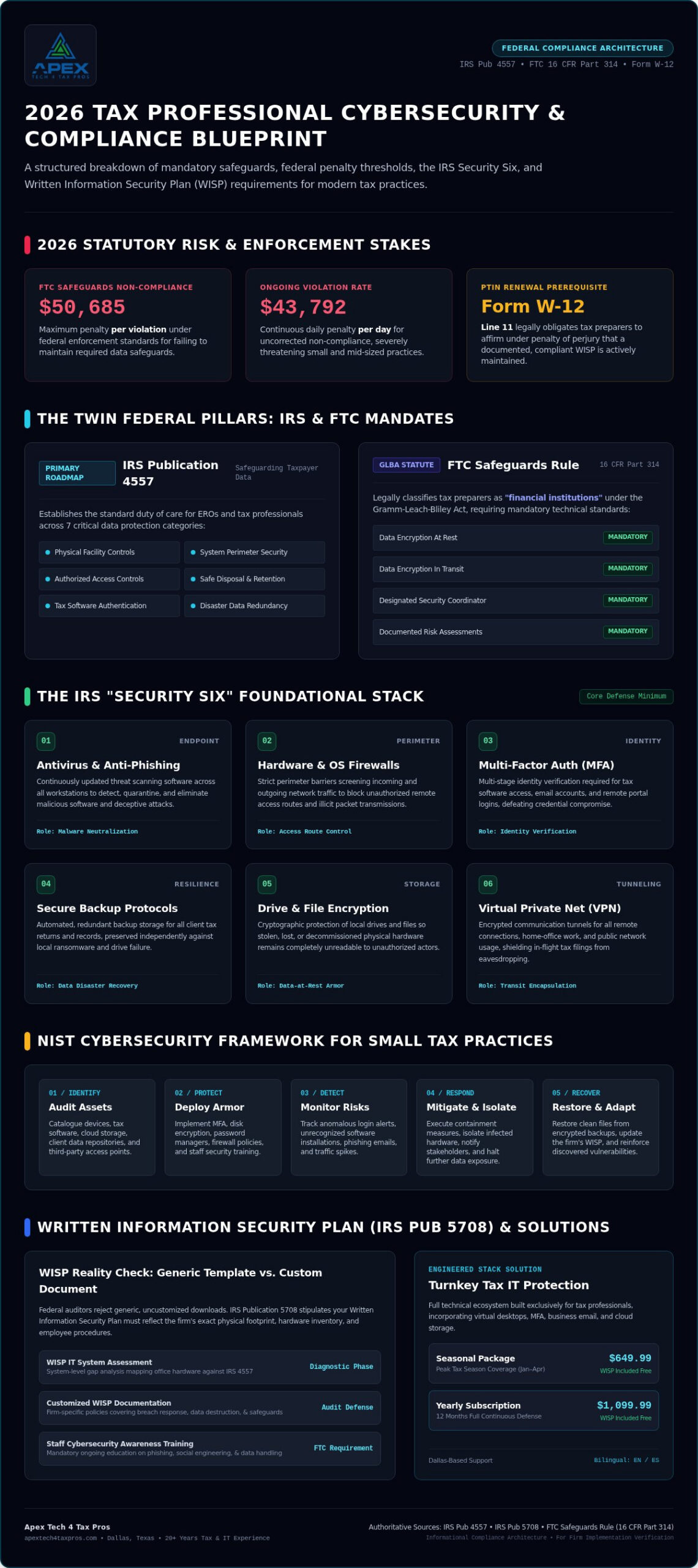 2026 Cybersecurity Compliance for Tax Professionals